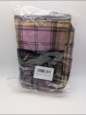 Update wheelchair Walker Bag Pink Plaid Brand New